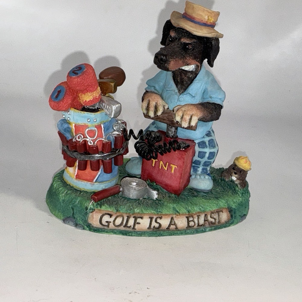 "Golf Is A Blast" Resin Figurine 1997 Enesco 299251